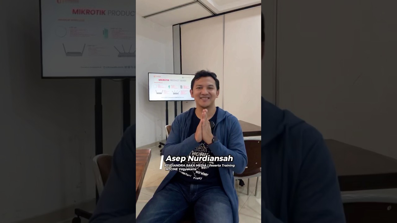 Testimoni salah satu peserta training MikroTik MTCINE di Yogyakarta pada 10 - 12 Des 2024