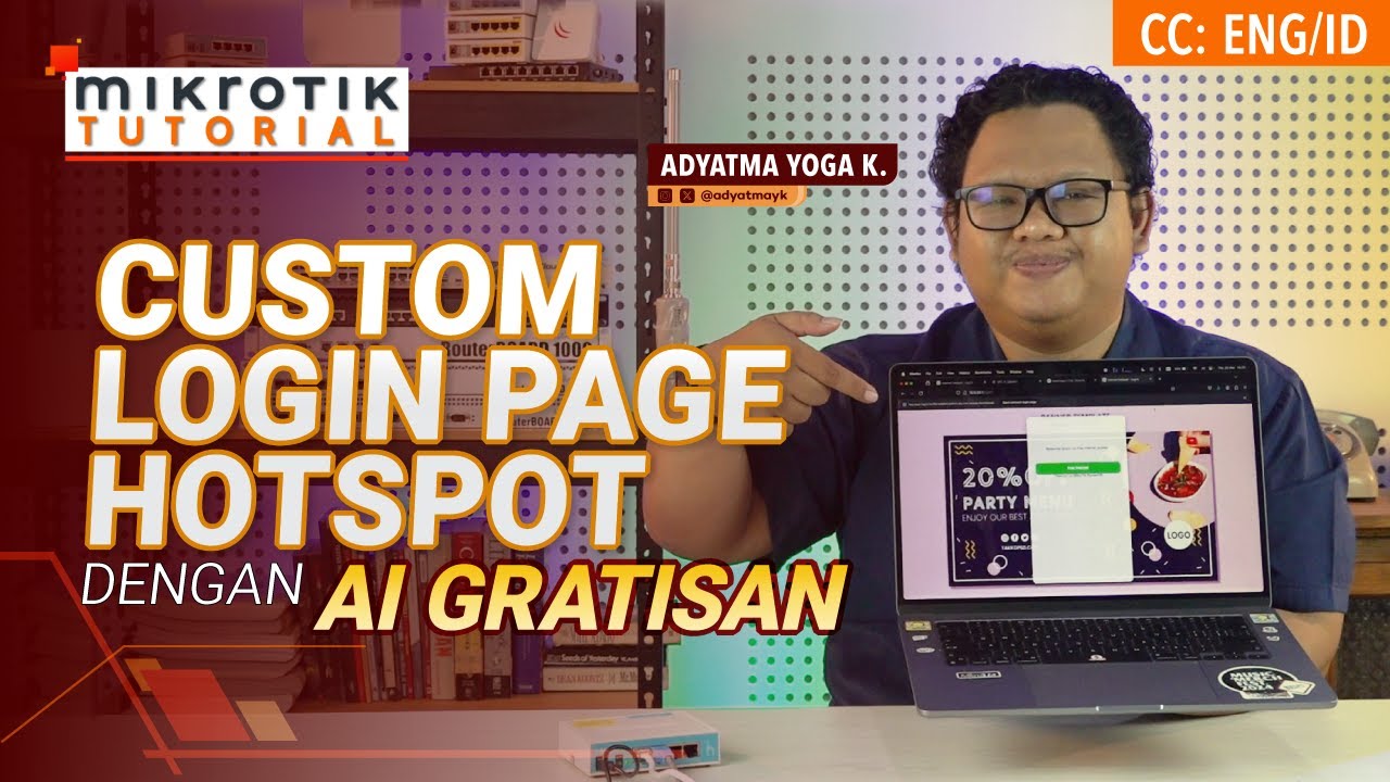 Custom Login Page Hotspot dengan AI Gratisan - MIKROTIK TUTORIAL [ ]