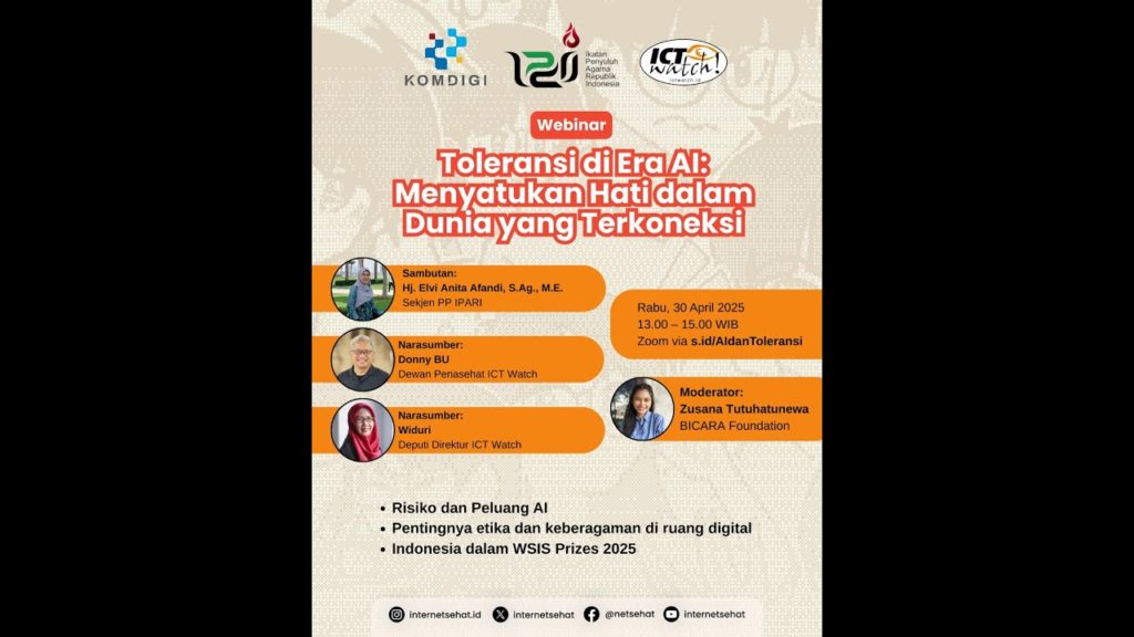 Webinar “Toleransi di Era AI: Menyatukan Hati dalam Dunia yang Terkoneksi”