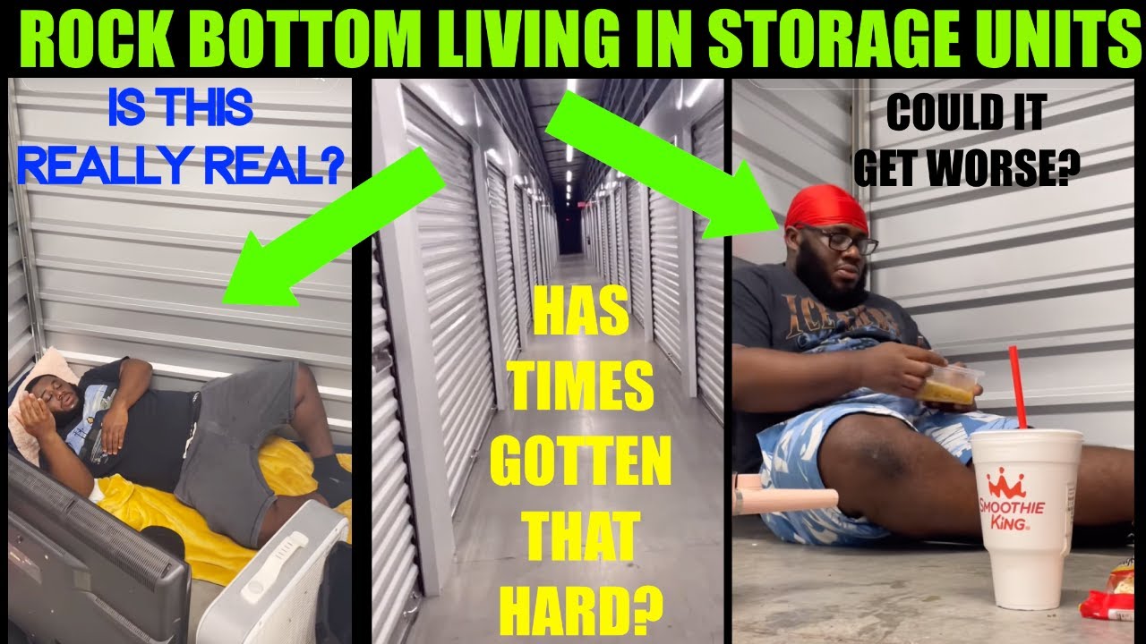 HIGH COST OF LIVING DRIVING PEOPLE TO LIVE IN STORAGE UNITS!!