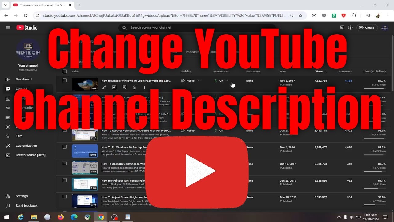 How to Change YouTube Channel Description [Guide]