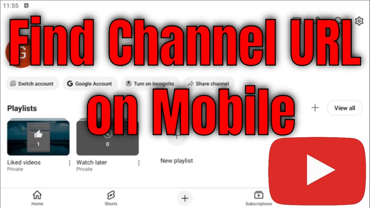 How to Find Your YouTube Channel URL Link on Phone