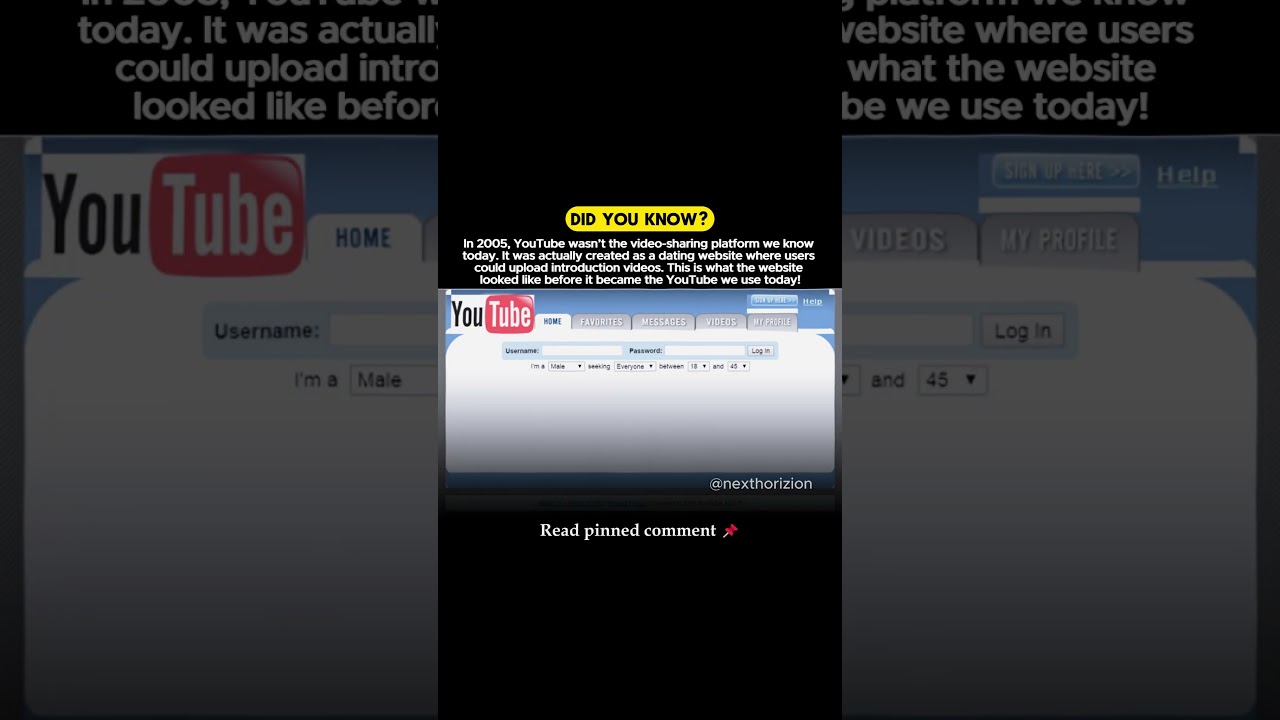 YouTube Started as a Dating Site—Here’s Proof! #YouTube #PivotToSuccess #TechHistory #history
